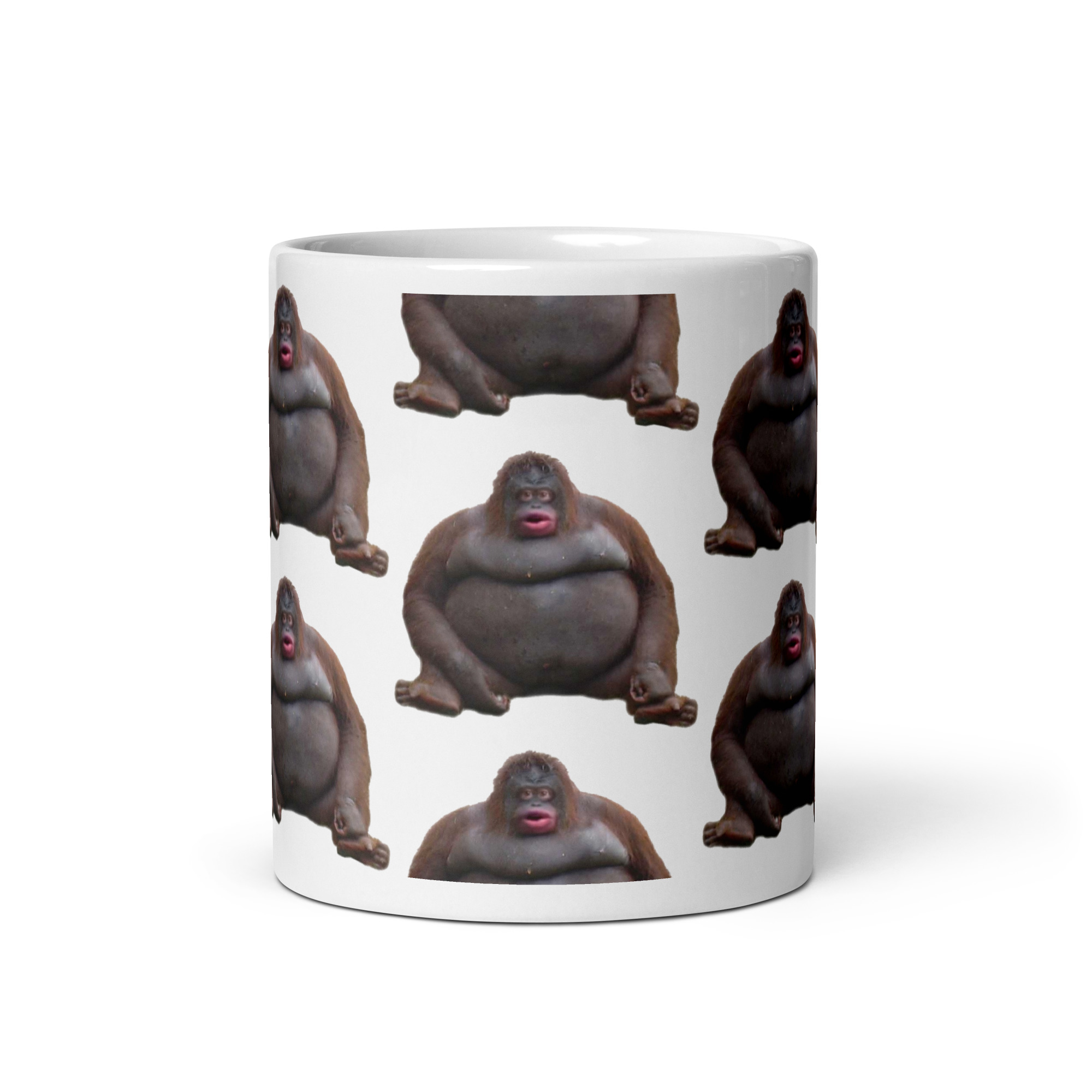 Uh Oh Stinky Monke Meme Coffee Mug - Image 4
