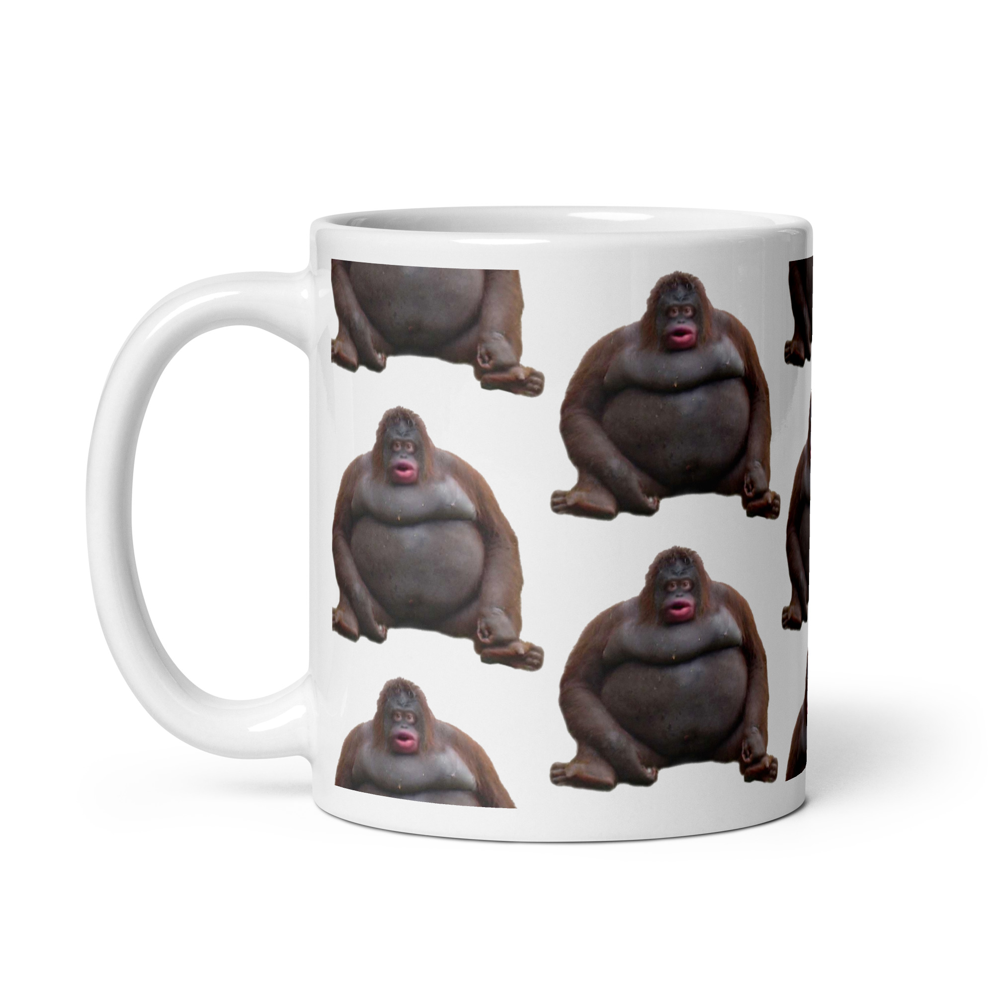 Uh Oh Stinky Monke Meme Coffee Mug - Image 3