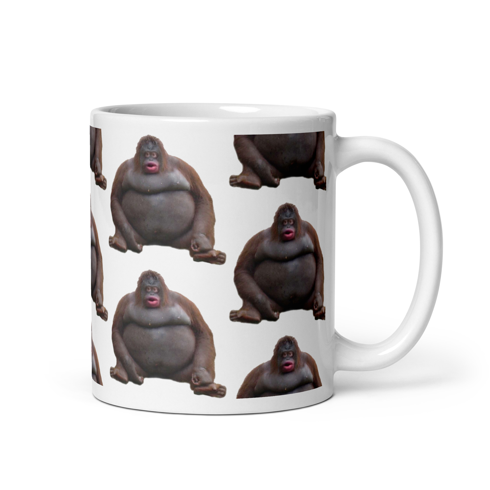 Uh Oh Stinky Monke Meme Coffee Mug - Image 2