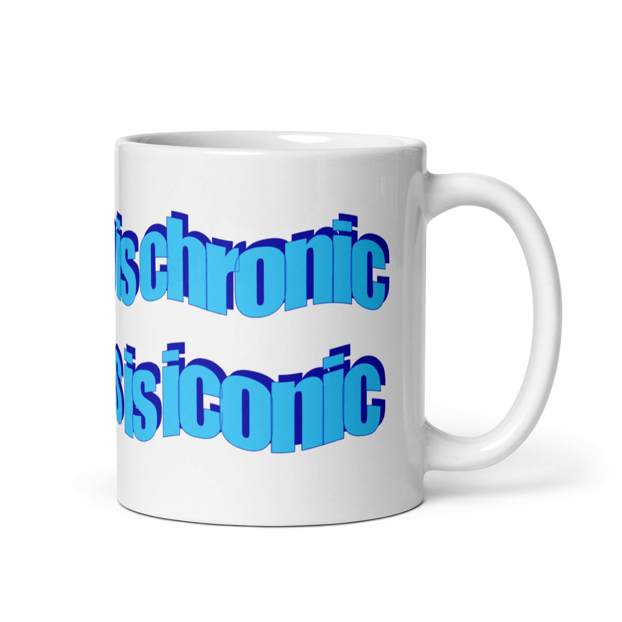 Anxiety Is Chronic Ass Is Iconic Meme Coffee Mug - Image 2