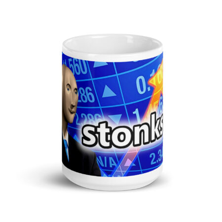 Stonks Trader Crypto Meme Coffee Mug