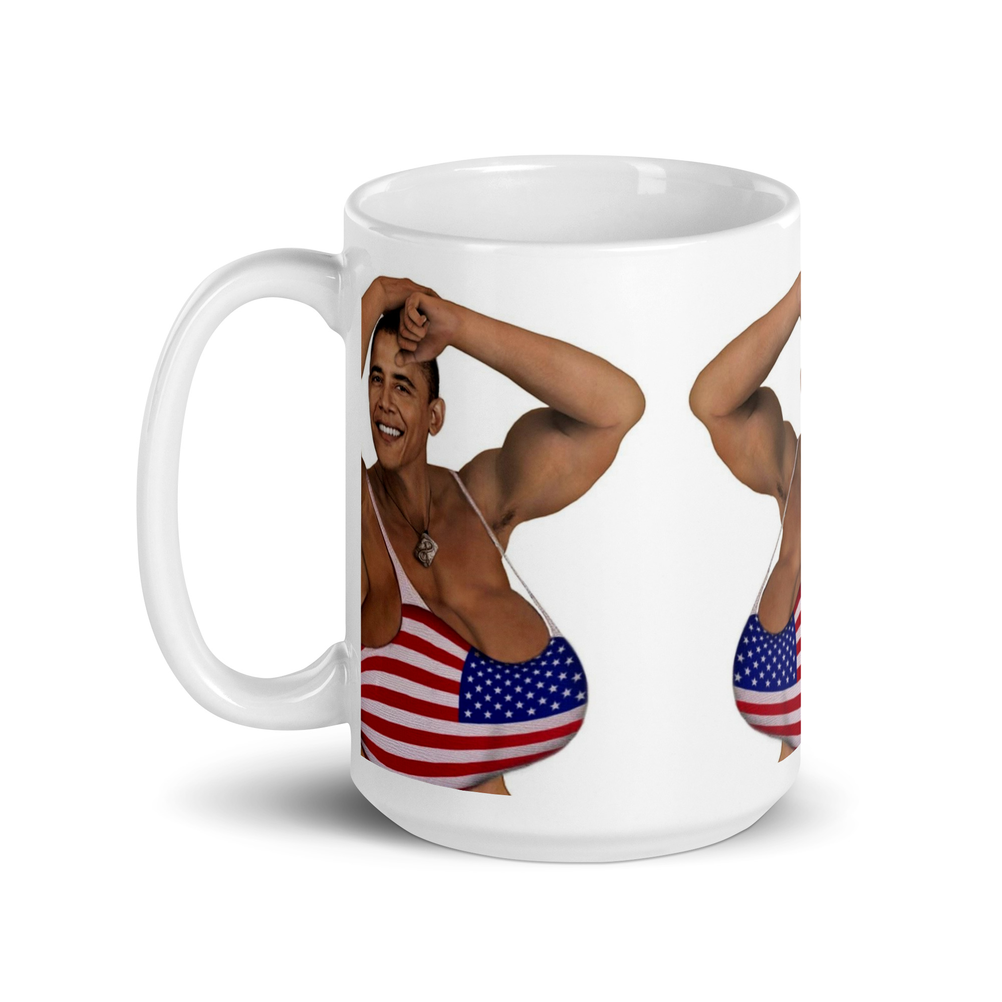 Obama Tiddies American Meme Coffee Mug - Image 6